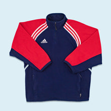 Lade das Bild in den Galerie-Viewer, Adidas Quarter Zip Fleece 2000, blau/rot, L