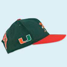 Lade das Bild in den Galerie-Viewer, American Needle Mütze "Miami Hurricanes 100% Wool" 90er, grün, Einheitsgröße