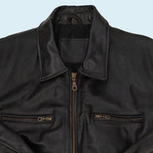Lade das Bild in den Galerie-Viewer, Louis Jacke "100% Leder" 90er, schwarz, L