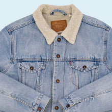 Lade das Bild in den Galerie-Viewer, Levi's Jeansjacke "sherpa lined", blau, L
