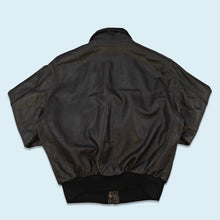 Lade das Bild in den Galerie-Viewer, Chevignon Jacke "Aviator Jacket 100% Leder" 80er/90er, schwarz, M