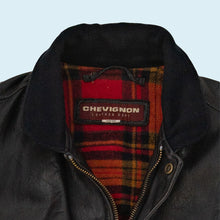 Lade das Bild in den Galerie-Viewer, Chevignon Jacke "Aviator Jacket 100% Leder" 80er/90er, schwarz, M