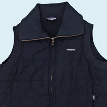 Lade das Bild in den Galerie-Viewer, Reebok Weste "fleece lined" 00er, blau, S Damen
