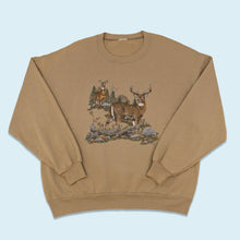 Lade das Bild in den Galerie-Viewer, Royal T Sportswear Sweatshirt 90er, braun, XL breit