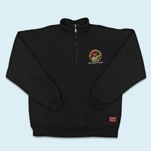 Lade das Bild in den Galerie-Viewer, Russell Athletic Quarter Zip "Secretary of State" 90er Made in the USA, schwarz, L/XL