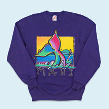 Lade das Bild in den Galerie-Viewer, Jerzees Sweatshirt "Maui" 90er Made in the USA, lila, S/M