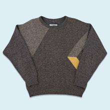 Lade das Bild in den Galerie-Viewer, Strickpullover 90er Made in Italy, grau, M/L