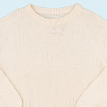 Lade das Bild in den Galerie-Viewer, Strickpullover 80er/90er made in Italy, weiß/beige, M/L breit