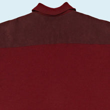 Lade das Bild in den Galerie-Viewer, Tabaroni Jacke dünn "Strick & Leder" Made in Italy, rot, XL