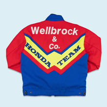 Lade das Bild in den Galerie-Viewer, Wellbrock & Co. Jacke "Motorradjacke Team Honda" 90er, blau/rot, M/L