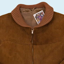 Lade das Bild in den Galerie-Viewer, Dents Suedalopes Jacke "Wildleder/ echtes Leder" 50er Made in England, braun, L/XL