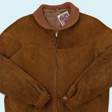 Lade das Bild in den Galerie-Viewer, Dents Suedalopes Jacke "Wildleder/ echtes Leder" 50er Made in England, braun, L/XL