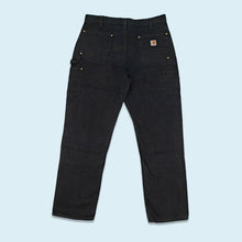 Lade das Bild in den Galerie-Viewer, Carhartt Hose "double knee canvas" 00er Made in Mexico, schwarz, 38/32