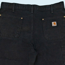 Lade das Bild in den Galerie-Viewer, Carhartt Hose "double knee canvas" 00er Made in Mexico, schwarz, 38/32