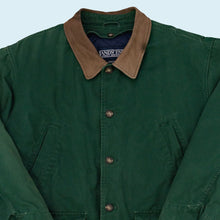 Lade das Bild in den Galerie-Viewer, Lands End Jacke gefüttert "Canvas" 90er/00er, grün, L/XL
