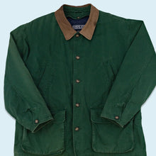 Lade das Bild in den Galerie-Viewer, Lands End Jacke gefüttert "Canvas" 90er/00er, grün, L/XL