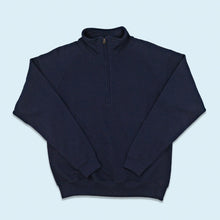 Lade das Bild in den Galerie-Viewer, Fruit of the Loom Quarter Zip "Vintage Allstars", blau, S/M