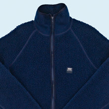 Lade das Bild in den Galerie-Viewer, Helly Hansen Fleece "deep pile" 90er Made in Portugal, blau, L