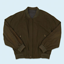 Lade das Bild in den Galerie-Viewer, Wendejacke 80er mit leichten Schulterpolstern Made in Austria, grün, L