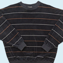 Lade das Bild in den Galerie-Viewer, Kapart Sweatshirt "samt" 80er Made in Western Germany, schwarz, M/L breit