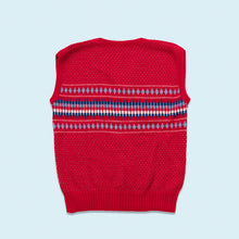 Lade das Bild in den Galerie-Viewer, Acryl Pullunder 70er/80er Made in West Germany, rot, S