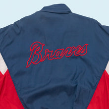 Lade das Bild in den Galerie-Viewer, Starter Trainingsjacke "Atlanta Braves" 90er, blau/rot, L/XL
