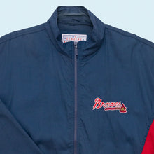 Lade das Bild in den Galerie-Viewer, Starter Trainingsjacke "Atlanta Braves" 90er, blau/rot, L/XL