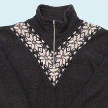 Lade das Bild in den Galerie-Viewer, Nordland Quarter Zip Fleece Made in Italy, grau, XL Damen