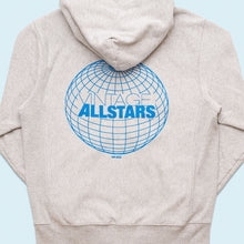 Lade das Bild in den Galerie-Viewer, Champion Zip Hoodie "reverse weave Vintage Allstars", grau, L schmal
