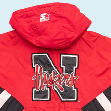 Lade das Bild in den Galerie-Viewer, Starter Schlupfjacke "Nebraska Cornhuskers" 90er, rot, S/M