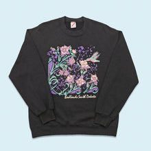 Lade das Bild in den Galerie-Viewer, Jerzees Sweatshirt "Badlands South Dakota" 80er/90er Made in the USA, schwarz, L Damen