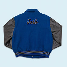 Lade das Bild in den Galerie-Viewer, Meca Sportswear College Jacke "Josh" 90er/00er Made in the USA, blau, L
