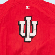 Lade das Bild in den Galerie-Viewer, Starter Jacke "Indiana Hoosiers" 90er, rot, XL breit