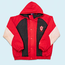 Lade das Bild in den Galerie-Viewer, Starter Jacke "Indiana Hoosiers" 90er, rot, XL breit
