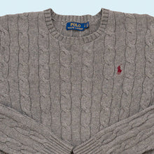 Lade das Bild in den Galerie-Viewer, Polo Ralph Lauren Strickpullover, grau, S/M