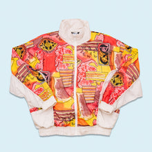 Lade das Bild in den Galerie-Viewer, Rodeo Trainingsjacke 90er, weiß/rot, M/L