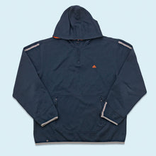 Lade das Bild in den Galerie-Viewer, Adidas Quarter Zip Hoodie 2001, blau, L