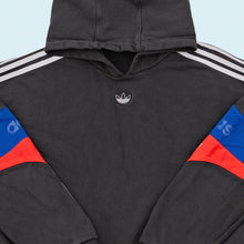 Lade das Bild in den Galerie-Viewer, Adidas Hoodie "distressed" 2019, schwarz, XL breit