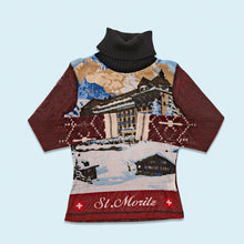 Lade das Bild in den Galerie-Viewer, S. Oliver Longsleeve dünn "st. Moritz" 00er, mehrfarbig, S/M Damen