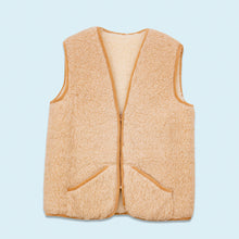 Lade das Bild in den Galerie-Viewer, Weste "reine Schurwolle" 90er, beige, L/XL