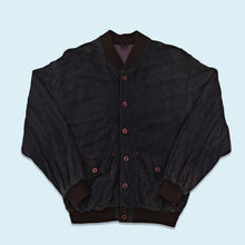 Lade das Bild in den Galerie-Viewer, Jacke "Ziegenvelours" 80er/90er, blau, L