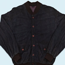 Lade das Bild in den Galerie-Viewer, Jacke "Ziegenvelours" 80er/90er, blau, L