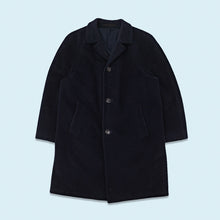 Lade das Bild in den Galerie-Viewer, Pefri Modell Mantel "Spezialanfertigung aus Kamelhaar und Wolle" 50er/60er, blau, L