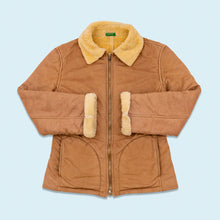 Lade das Bild in den Galerie-Viewer, United Colors of Benetton Jacke "fake fur", braun, M Damen