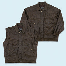 Lade das Bild in den Galerie-Viewer, EEI Jacke/Weste "echtes Leder", braun, XXL