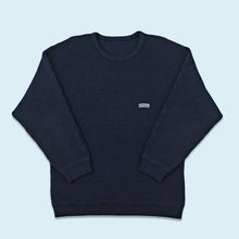 Lade das Bild in den Galerie-Viewer, Carlo Colucci Strickpullover 80er Made in West Germany, blau, XL