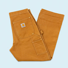 Lade das Bild in den Galerie-Viewer, Carhartt Hose "double knee canvas" 2005 Made in the USA, braun, 32/28