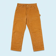 Lade das Bild in den Galerie-Viewer, Carhartt Hose "double knee canvas" 2005 Made in the USA, braun, 32/28