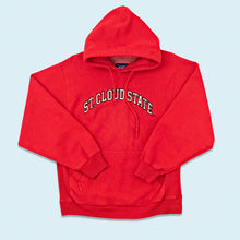 Lade das Bild in den Galerie-Viewer, Steve & Barrys Hoodie "reverse weave" 00er, rot, XS/S