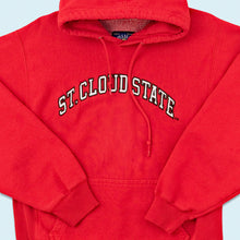 Lade das Bild in den Galerie-Viewer, Steve & Barrys Hoodie "reverse weave" 00er, rot, XS/S